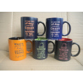 11oz Spray Color Mug with Laser Logo